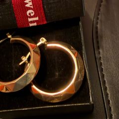 Gold earrings