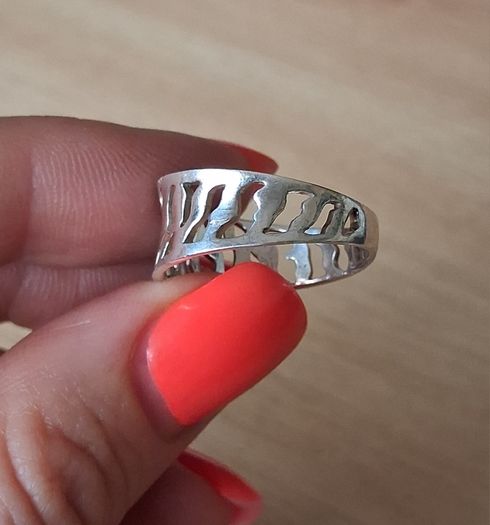 Silver ring size P
