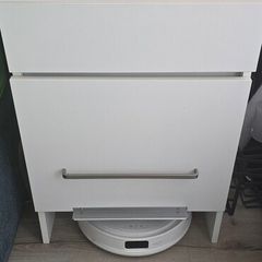 Robot vaccum cleaner cupboard