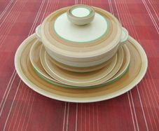 Art Deco Clarice Cliff Wilkinson Ltd 6 Pieces