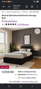 Beaird Ottamon small double bed