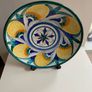 Reduced  Beautiful Shabby  chic 12"vintage heavy signed Italian wall plate Image 9