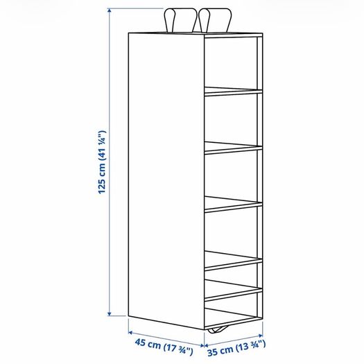 2 Ikea skubb hanging organisers