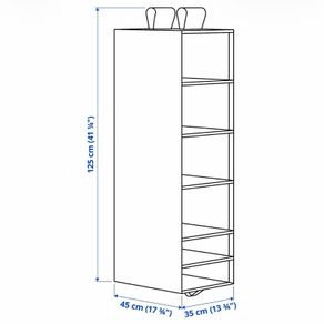 2 Ikea skubb hanging organisers