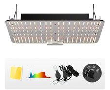 LED Grow Light 50W Full Spectrum Dimmable, High Yield Samsung 2B1B Diodes Growing Lamp for Indoor Plants Seedling Veg and Bloom Greenhouse Growing