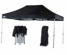 Gazebo - Pop Tent Heavy Duty - Black 3m x 4.5m