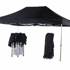 Gazebo - Pop Tent Heavy Duty - Black 3m x 4.5m