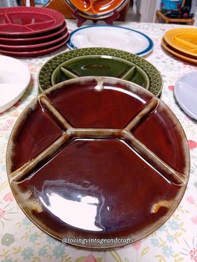 Vintage Fondue Plates