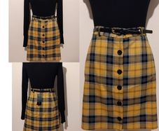 New Look Belted Check Skirt, New With Tags
