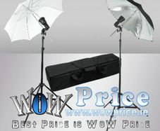 90w Flash Strobe Light Stand Umbrella Kit
