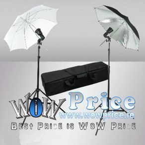 90w Flash Strobe Light Stand Umbrella Kit