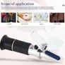 Handheld 0-80% Alcohol Refractometer For Spirits Household Liquor Brewing Refractometer Alcohol Concentration Detector Image 8