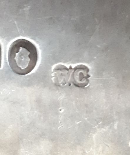 antique IRISH silver tablespoon