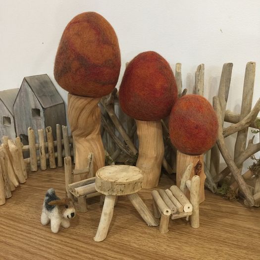 Papoose Small World set of 3 Trees | Autumn
