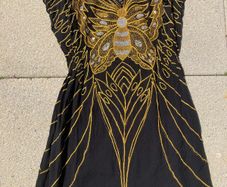 Vintage Style Butterfly Long Top