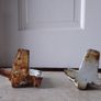 Pair of Vintage Cast Iron Dog Door Stoppers - Spaniel Breed - Pups Image 3