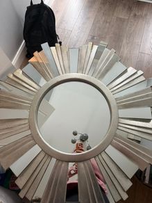 Ondatta Silver Sunburst Mirror