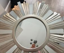 Ondatta Silver Sunburst Mirror