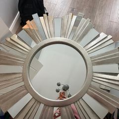 Ondatta Silver Sunburst Mirror