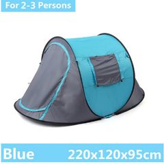 2-3 People Fully Automatic Camping Tent Windproof Waterproof Automatic Pop-up Tent Family Outdoor Instant Setup Tent 4 Season