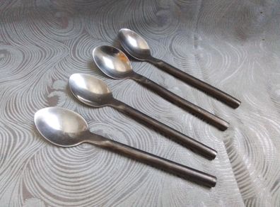 Four Heavy Steele Spoons