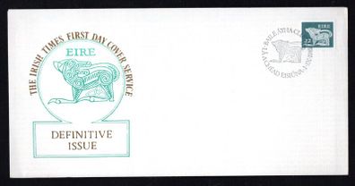1981 Ireland 22p Gerl Definitive Stamp Illustrated The Irish Times First Day Cover (FDC)