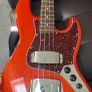 2003 Fender USA American Series Jazz Bass S1 Sunset Orange Image 6