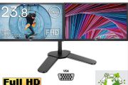 Dual Dell SE2422H 24 Inch Full HD (1920x1080) Monitor, 75Hz, VA, 5ms, AMD FreeSync, HDMI, VGA,