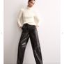 Jaeger patent real leather trousers, UK 14 , new . Wide legs. Image 2