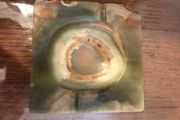 Square Green Onyx Dish