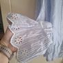 blue and white stripe River Island top Image 4