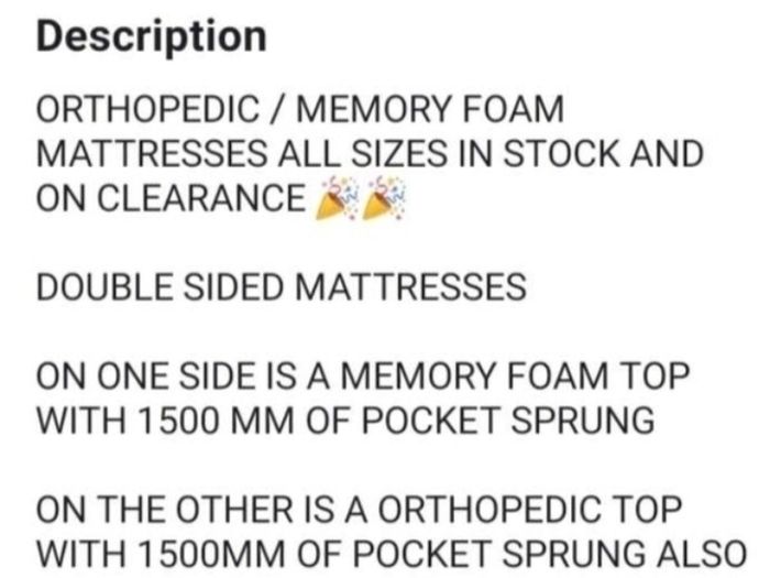 brand new mattresses