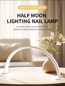 Half moon table lamp