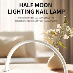 Half moon table lamp
