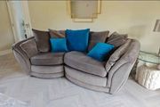 Couch snuggle with fabulous Armchair in teal.