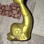 Vintage Solid Brass Candlestick with a Dolphin Balancing a Candle Cup on Tail Fin. Rare. Postage Available or Collection Image 5