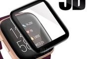 5D Curved Edge Full Coverage Soft Protective Film Cover For Fitbit Versa 2 Watch Versa2 Screen Protector Guard (Not Glass)