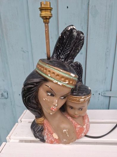 Midcentury Chalk Lamp
