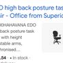 office chair EDO black Image 3