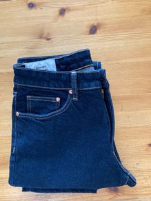 New Dark Navy Jeans & Black Shorts.