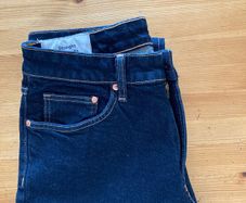 New Dark Navy Jeans & Black Shorts.