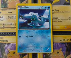 Seel ! Miscut Error ! Off Centre ! from Fates Collide Set ! 2016 ! Error Pokemon Card !
