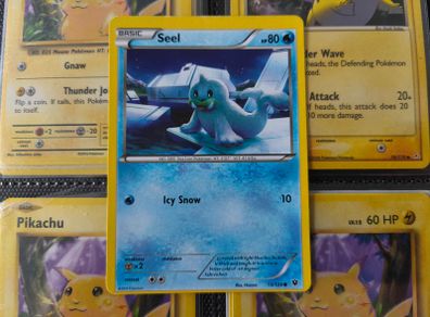 Seel ! Miscut Error ! Off Centre ! from Fates Collide Set ! 2016 ! Error Pokemon Card !