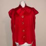 Sister Jane Red Shirt With Bow, Size S- UK 8, New Image 2