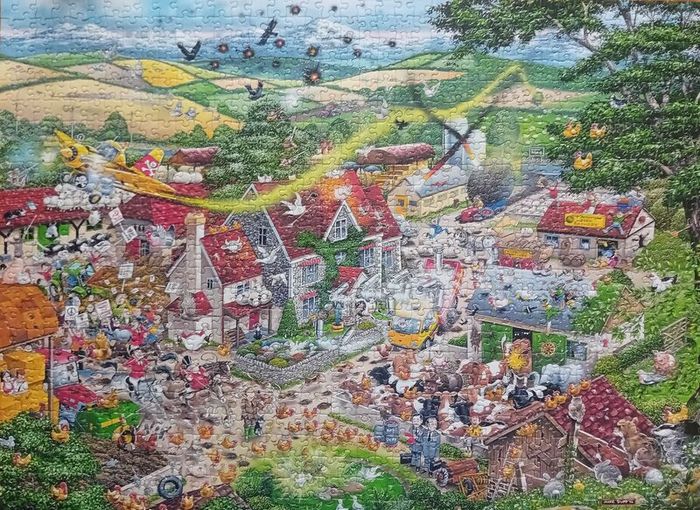 1000 piece jigsaw puzzle  " I love the farmyard" by Mike Jupp.