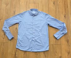 Eton Men's Contemporary French Cuffs Shirt Size XL 17.5