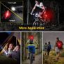 Super Bright Bike Light Set, Powerful LED USB Rechargeable Front Headlight and Back Taillight, 2000mah Lithium Battery, Waterproof, 4 Lighting Modes Mountain Road Bicycle Lights (FREE POSTAGE) Image 3