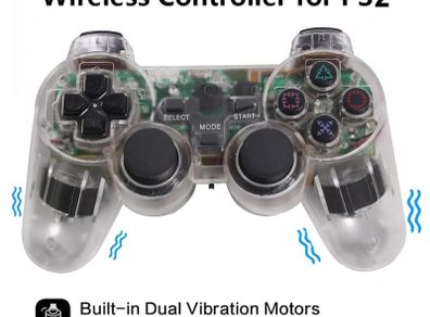 NEW Wireless Controller 2.4G Gamepad Dual Vibration Joystick for PS2 Console Joypad USB PC Game Controller