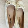 Girls Cream Ballet shoes Size 33 UK1 Image 3
