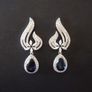 Art Deco Vintage Style Crystal Earrings Image 4